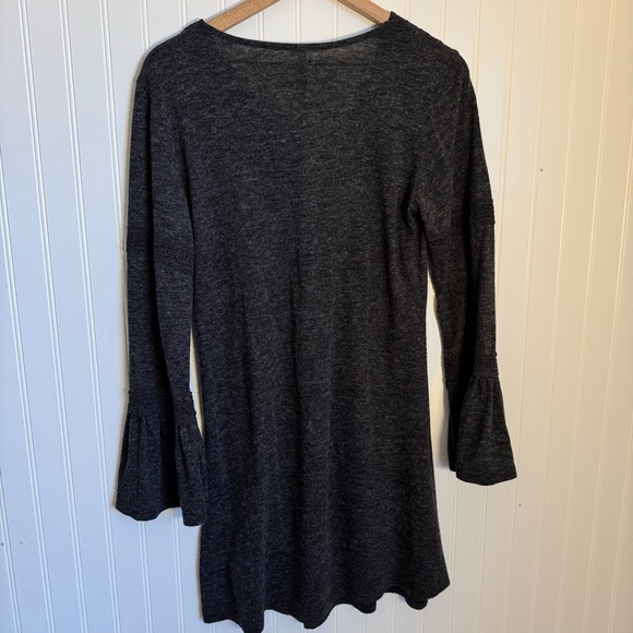 Monoreno Dark Gray Lace Long Sleeve Dress Women’s Size Medium - Picture 7 of 12
